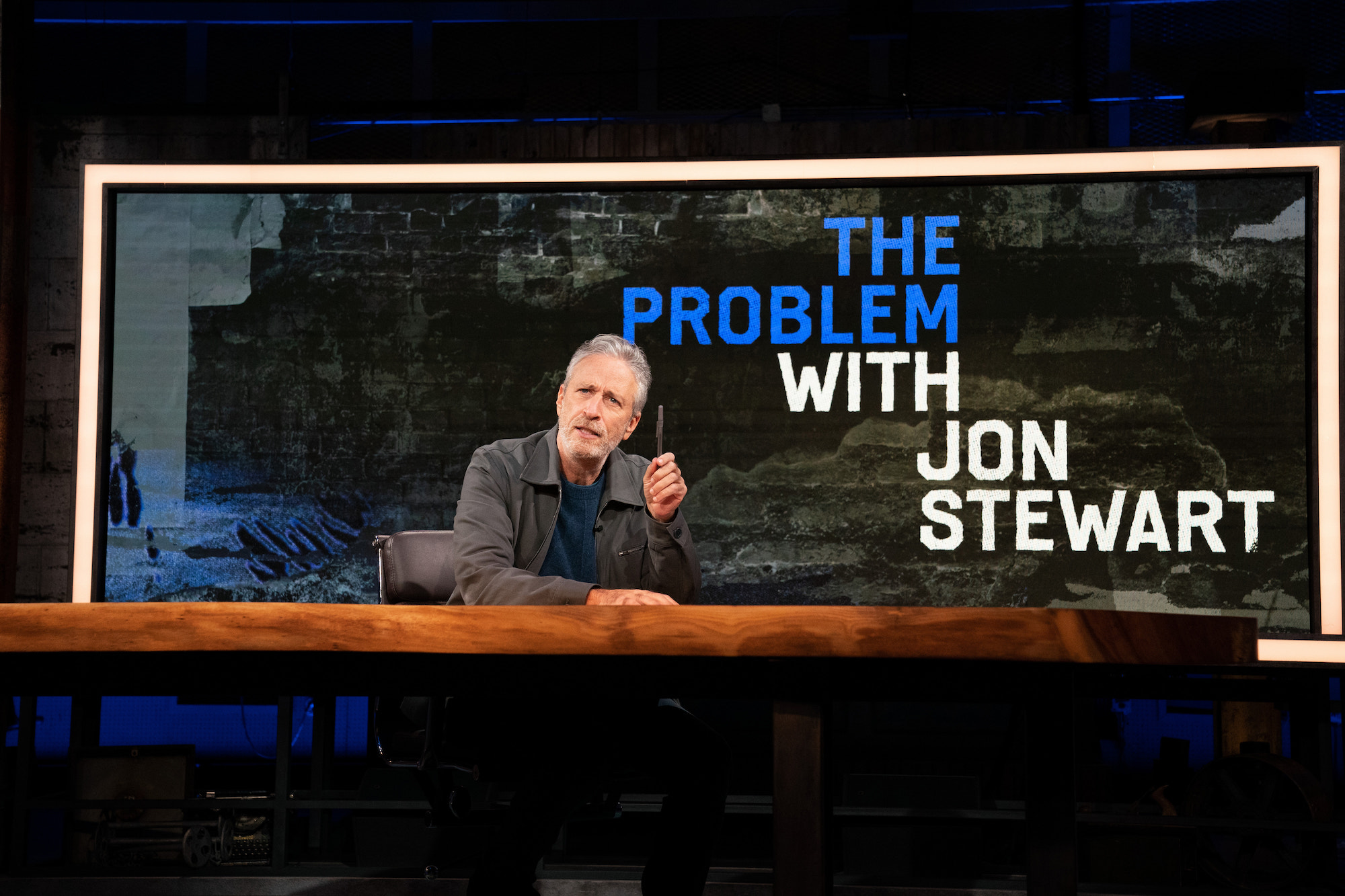 Photo 3 in 'The Problem with Jon Stewart' gallery showcasing lighting design by Mike Baldassari of Mike-O-Matic Industries LLC
